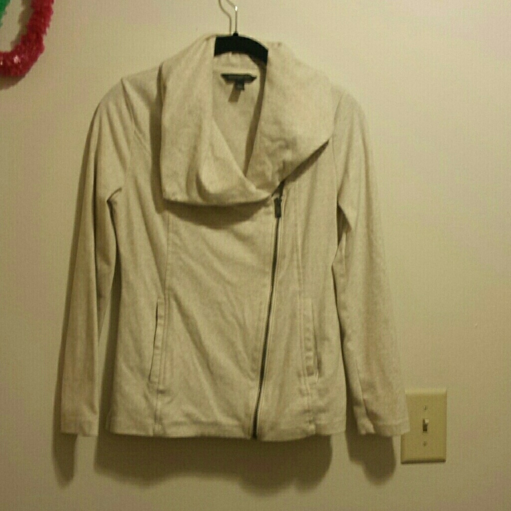 Banana republic moto zip marled heather jacket